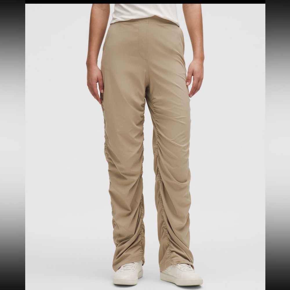 NWT Lululemon Dance Studio Slim-Fit High-Rise Flared Pant Sheer Oak - Picture 2 of 6